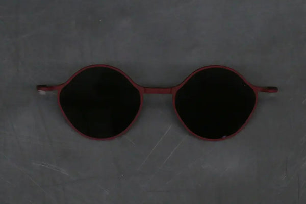 Rigards X The Viridi-Anne collaboration detachable sunglasses RG1022TVA RG-RG1022TVA CLIP-HKSH red frame dark gray lens CLIP